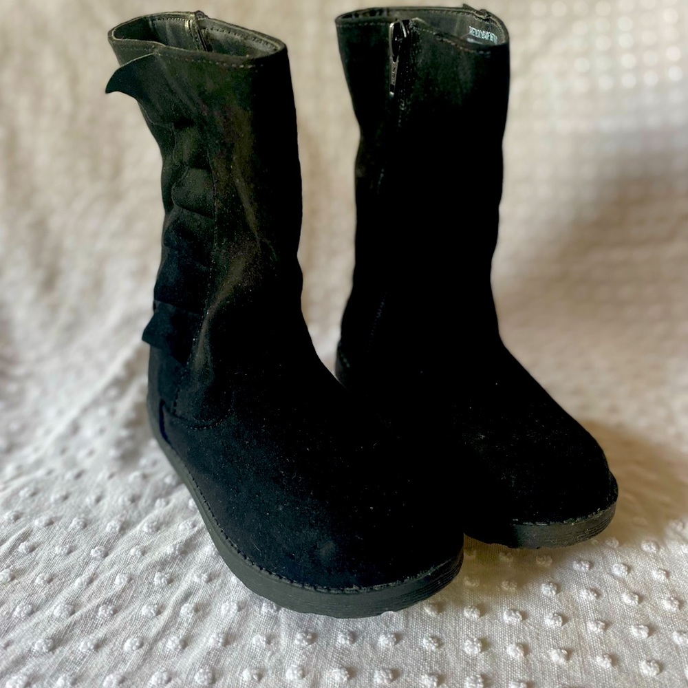 Girls Black Boots SZ 9 toddler